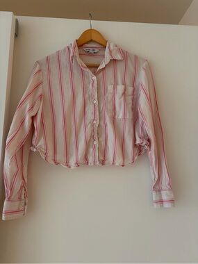 Cropped button down